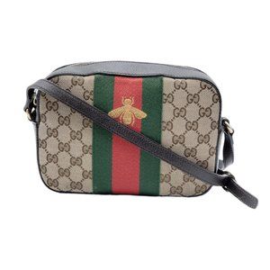 Authentic Gucci Bee Soho Camera Crossbody Bag